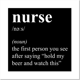 Funny Nurse Job Title Nurse Job Definition Posters and Art